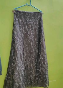 Elegant Grey Embellished Lehenga Choli