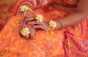 Flower Jewellery For Haldi Or Baby Shower