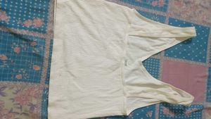 Ribbed White Tank Top