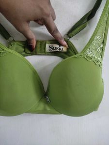 Lime Green Padded Bra