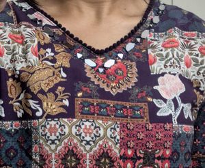 Boho Block Print Kurta – Elegant &amp; Comfortable