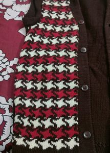 Handmade Woolen Half Sleeves Warm Sweater