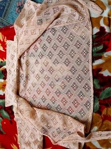 Vintage Crochet Tie-Front Top