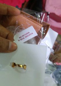 zaveri pearls Gold finish cocktail ring