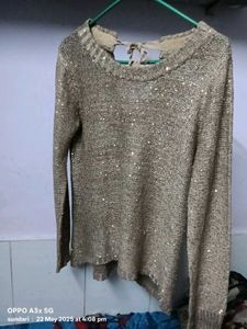 Gold Sequins Top