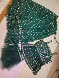 Green Lehenga Choli Set