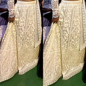 customised embroidered skirt and dupatta set