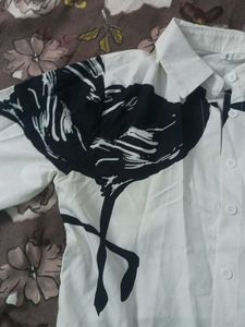 White Floral Print Shirt