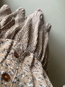 Floral Print Dress with Bow Detail