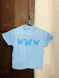 Blue Butterfly Tee
