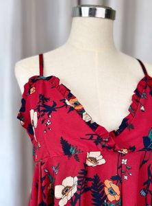 Korean Summer Red Dress