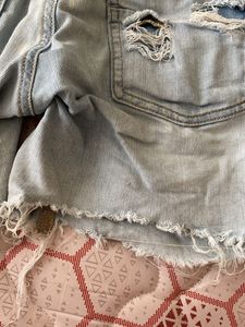 Distressed Denim Shorts