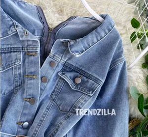Front-back Sider Denim Jacket