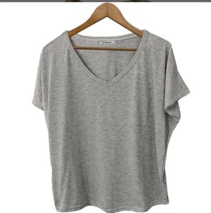 Gray V-Neck T-Shirt