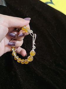 Natural Citrine Stone Bracelet New