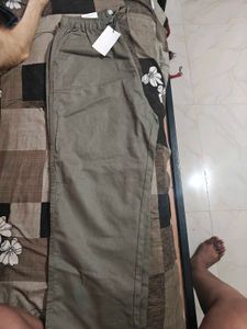 Stylish Olive Green Casual Pants