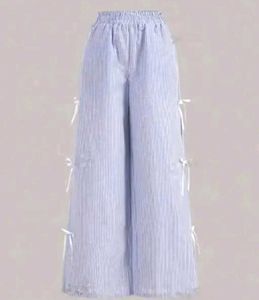 Blue Pinterest Bow Trouser