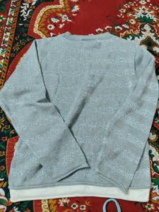 Grey Striped Sweater