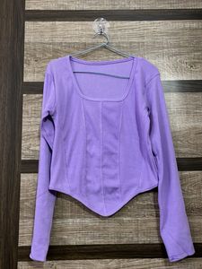 Purple Long Sleeve Top