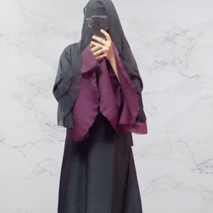 Black Frill Abaya