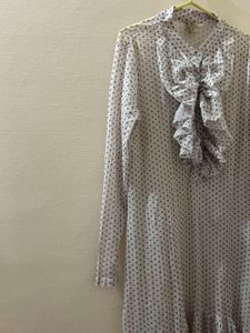 Elegant Polka Dot Midi Dress