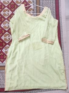 Ladies Shirt Sharara Set Fully Stiched.      Shirt Size-: Chest 44inch , Waist 52inch , Shirt Length 37inch           Sharrara Size-: Waist 52inch , Length 40inch , Hips 54-56inch