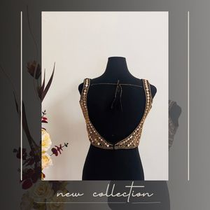 (Brand New)  Designer Black Blouse