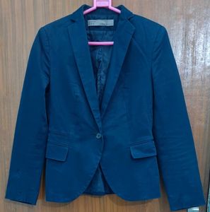 ZARA BASIC Navy Blazer