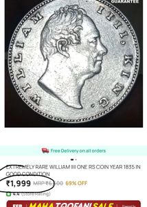 Extremely Rare Ancient Coin King William IV