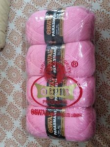 Pink Oswal Knitting Yarn