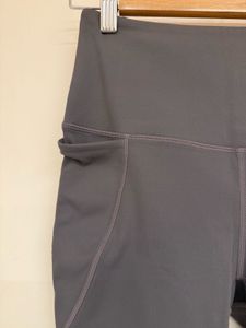 Gray High-Waisted Cycling Shorts