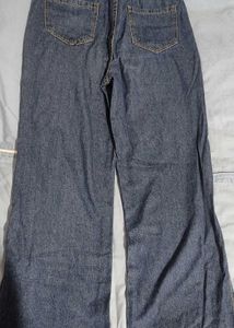 Denim Wide Leg Pants