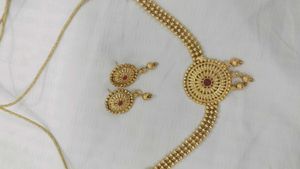 Gold-tone Necklace &amp; Earring Set