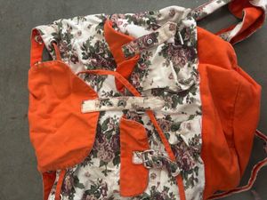 Floral &amp; Orange Backpack