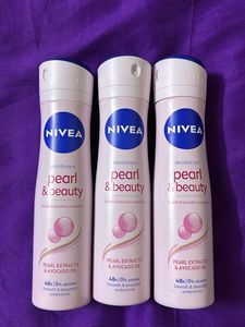 Nivea Pearl & Beauty Deodorant - Combo Of 3