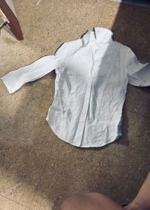 Striped White Shirt