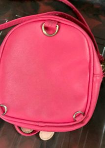 Pink Girl Backpack For Dual Use