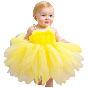 Bright Yellow Princess TuTu Dress