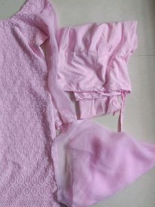 Net Kurta Set