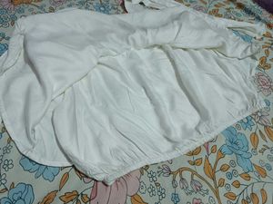 White Ruffle Top