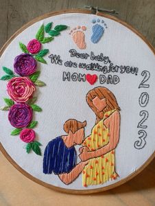 Hoop Embroidery To Welcome Baby
