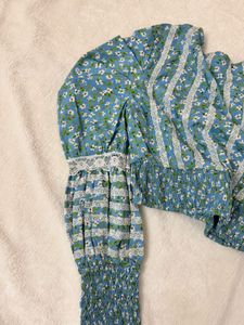 Floral Print Crop Top