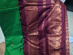 Premium Kalyani Cotton Green Saree