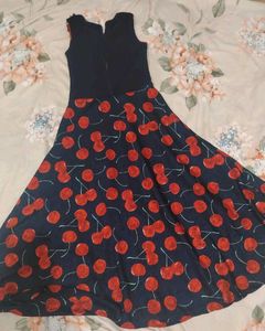 Cute Cherry Print Dress