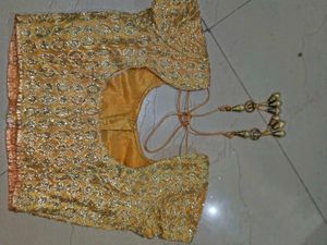 Golden Lehenga Choli Set