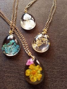Real Flower Pendant Necklace🌼