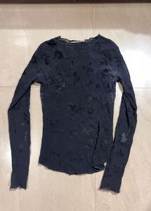 Floral Mesh Top