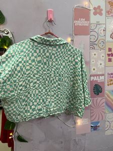 Shirt Style Crop Top