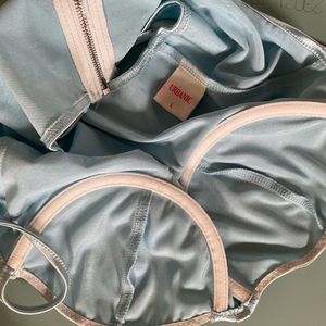 Satin Blue Corset Top🐋🧵