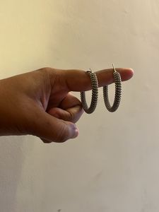 Textured Hoop Earrings